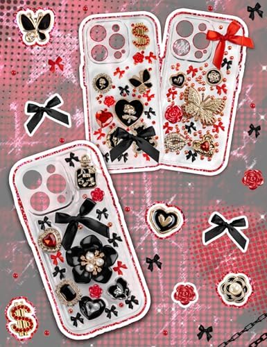 RQAYE Junk case charms,junk case Kit for Customizing Diy Cases,With Cute Bow,Flatback Pearls,Letter Beads, Aesthetic Big Decor for Personalization - Image 6