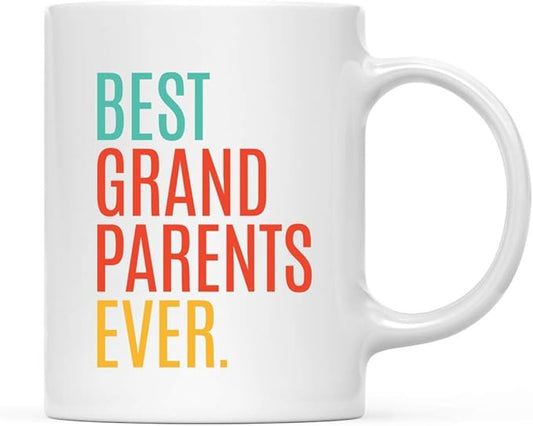 Andaz Press 11oz. Coffee Mug Birthday Gift, Best Grandparents Ever, 1-Pack