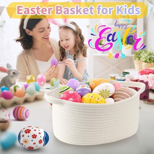 Happyiren Empty Gift Basket with Handle, Black Decorative Storage Container - Image 2