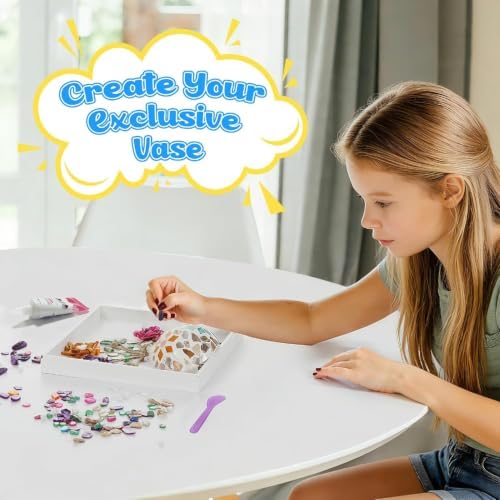 DIY Vase Mosaic Painting Kit, Colorful - Image 2