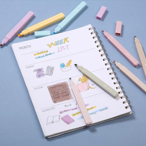Mr. Pen- Aesthetic Highlighters No Bleed, 8 Pack, Assorted Colors | Chisel Tip, Cute Highlighters Assorted Colors for Journaling, Highlighting, Underlining, Fast Dry, Back to School Supplies - Image 7