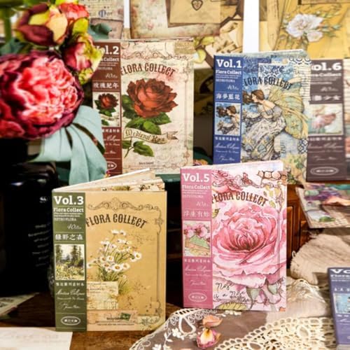 160Pcs Vintage Scrapbook Paper, Double-Sided Junk Journal Paper, 4 Styles by Unknown