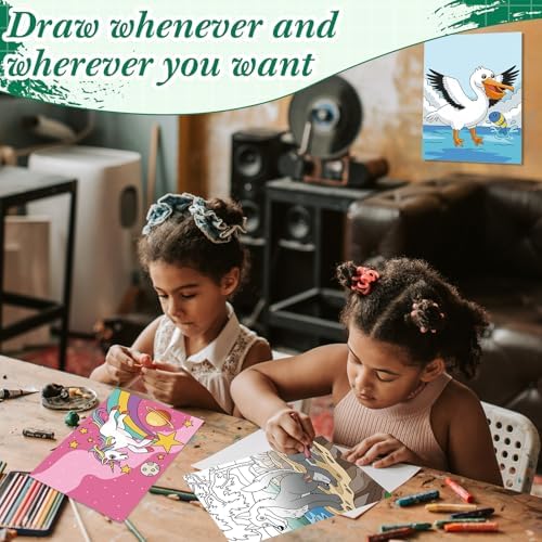 Sherr 24 Pcs Pre Drawn Canvas for Adult, Animal, 8 x 10 Inch - Image 6