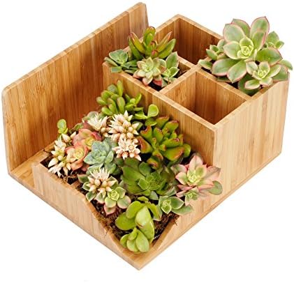 MobileVision Bamboo Multi-Function Desktop Organizer; Store stationary items like notepads, file folders, paperclips, business cards, pens, & more - Image 5