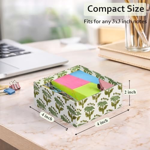 CPC Emerald Green Block Print Desk Organizer Memo Note Pad Holder - Image 4