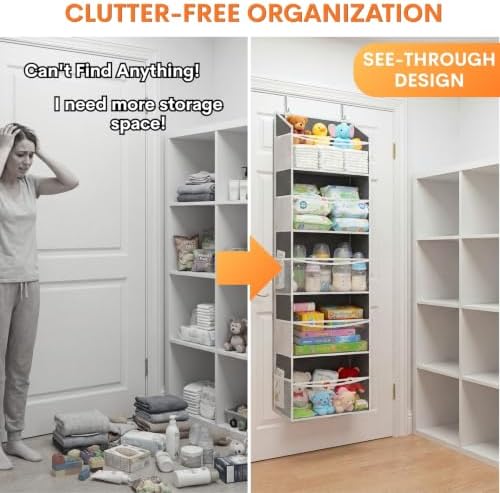 Ofiray-home 2P 5Tiers Over Door Organizer,Weekly Clothes Organizer for Kids - Image 5