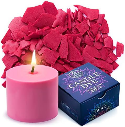 Pink Candle Dye 2 oz for Soy Candle Making – Wax Color Chips by ALEXES