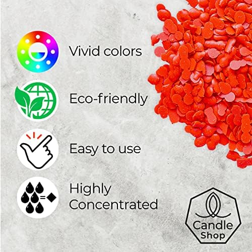 Orange Candle Dye 2 oz for Soy Candle Making – Wax Color Chips - Image 2