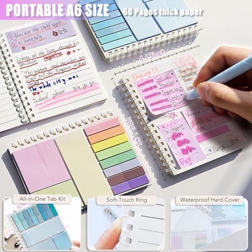 30-Piece Journaling Kit for Women, A6 Spiral Notebook Stationery Set - Image 4
