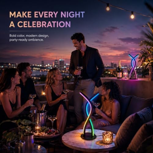 MORIACC Smart RGB LED Table Lamp with Music Sync & App Control - Image 4
