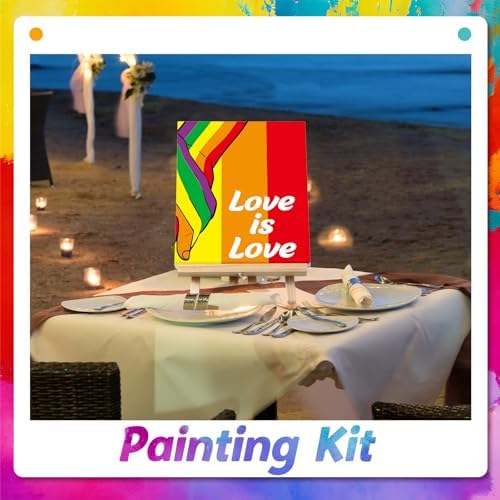 Zhanmai 112 Pcs Sip and Paint Kit for Adults Couples, 8 x 10 Inches - Image 4