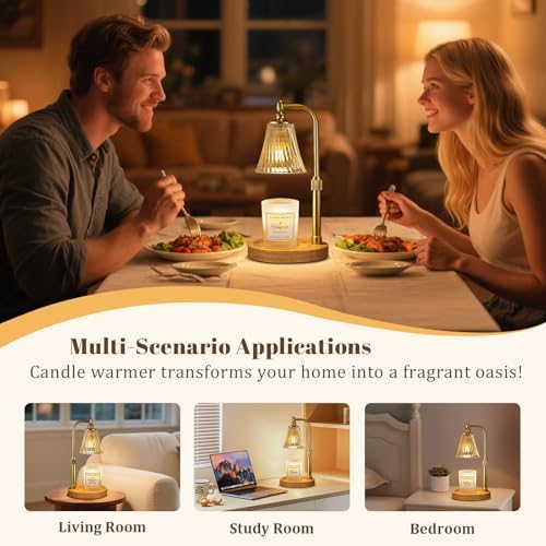 Hong-in Candle Warmer Lamp with Timer,Birthday Gifts for Women Mom Sister - Image 6
