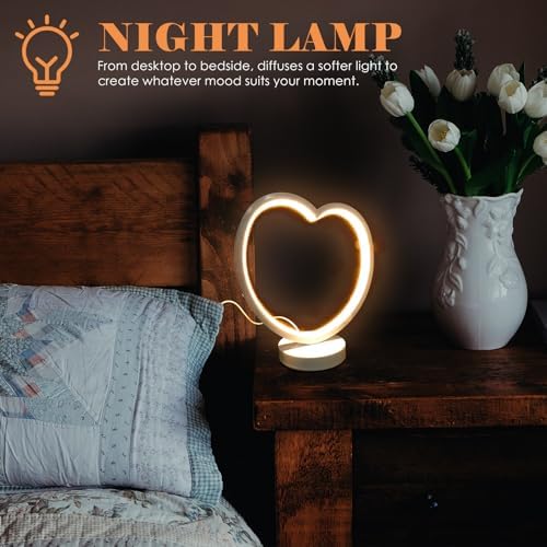 ULTECHNOVO Dimmable Small Table Lamp Warm Light Nightstand Bedside Lamp for Bedroom Modern Minimalist Light with Adjustable Brightness - Image 4
