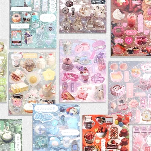 800Pcs Japanese Sticker Book for Journaling Adult, Cute Scrapbook Stickers - Image 6