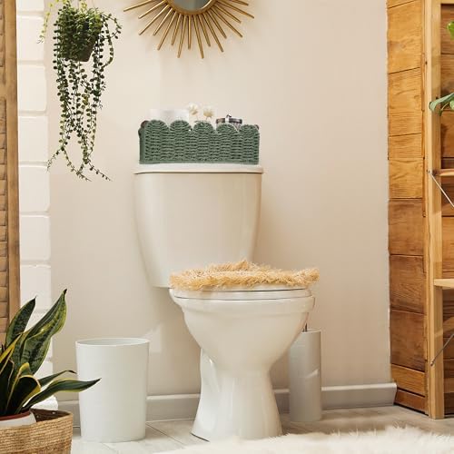 Wicker Baskets for Organizing Toilet Paper Storage Basket - Image 3