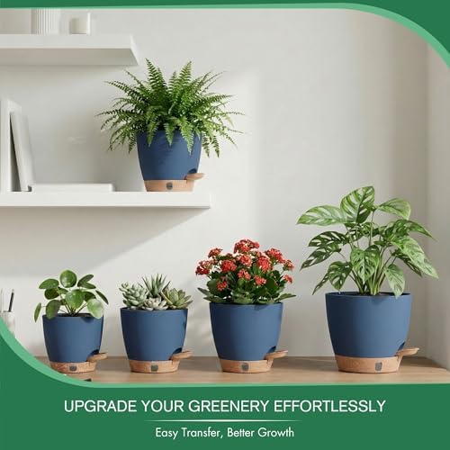 Self Watering Pots for Inoor/ Ourdoor Plants 5/5.5/6/6.5/7" Flower Pot - Image 6