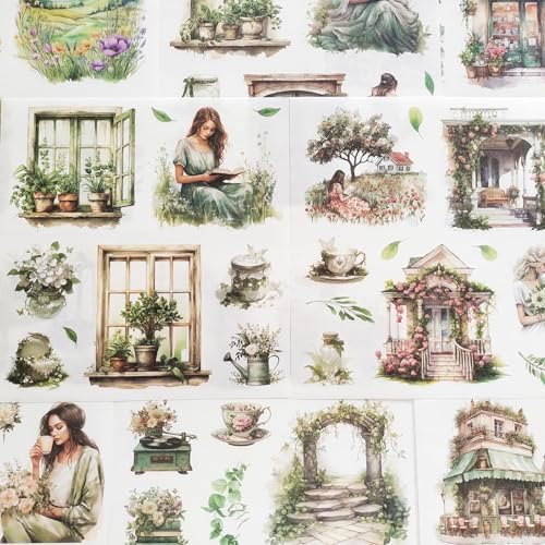 Washi Stickers for Scrapbooking Supplies,Garden Themed Scrapbook Stickers - Image 4