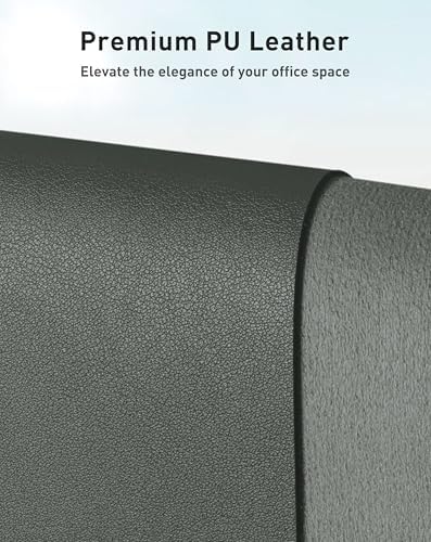 Aothia Faux Leather Desk Mat - Large Mouse Pad, Non-Slip PU Leather Blotter, Waterproof Writing Surface for Office and Home (Jungle Green, 63" x 17") - Image 2