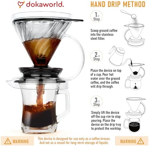 Pour Over Coffee Dripper for Daily Brewing - Manual Eco Brewer - Image 3