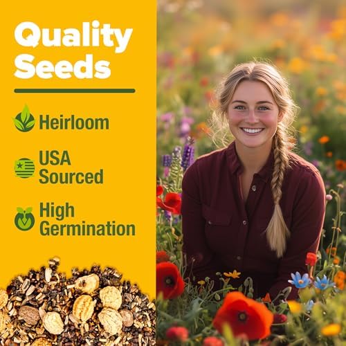 HOME GROWN 19 Wildflower Variety Mix 59,300+ Flower Seeds 2 oz - Image 3