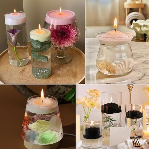 Blingfun Snow Pearled Candle with Wicks,5 Colors of DIY Candle Sand kit,with Mixing Cup, Spoond etc.Refillable for Making Pearled Wax for Halloween Thanksgiving Christmas Wedding Party-1.3LB - Image 5