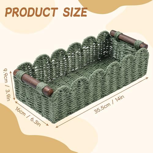 Bathroom Decor Basket for Toilet Paper Storage Baskets For Organizing - Image 7