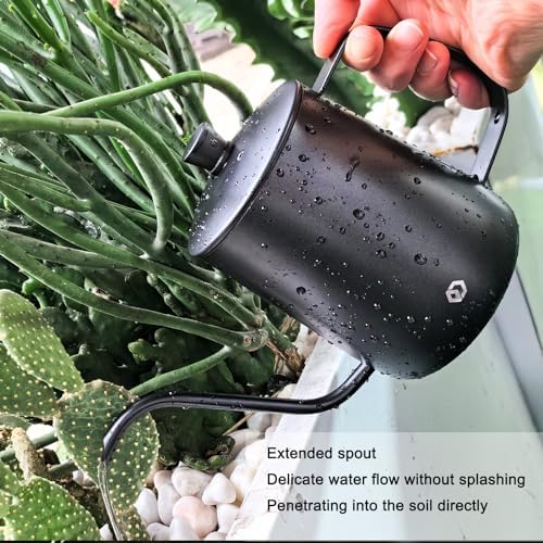 OFFIDIX Watering Can for Indoor Plants, Black Water Can Spray Bottle 2 Pack - Image 3
