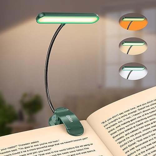 Gritin Rechargeable Book Light for Reading in Bed with 19 LED by Gritin