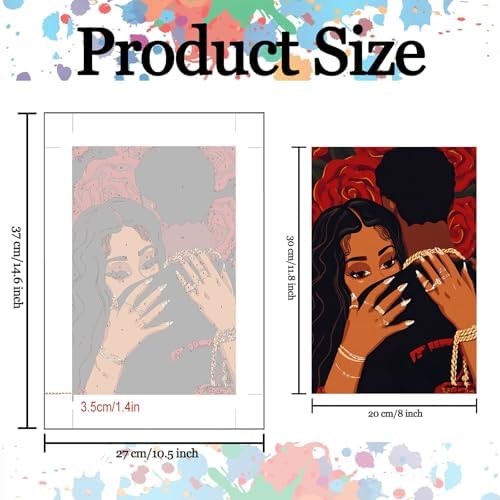 Tucocoo 6 Pack Woman Plants Paint by Numbers Kits for Adults Beginners 8x12 inch Minimalist No Face Lady Girl Portrait Acrylic Oil Number Painting Kits for Adults Perfect for Gift Home Decor - Image 3