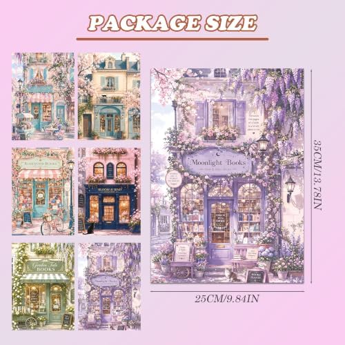 Aesthetic Bookstore Diamond Art Kits for Adults, DIY Diamond Painting Kits - Image 3