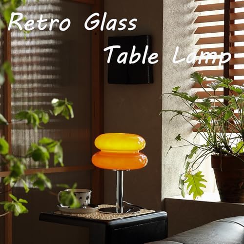Glivpny Mushroom Lamp Table Lamp, Mid Century Modern Table Lamps(Red) - Image 2