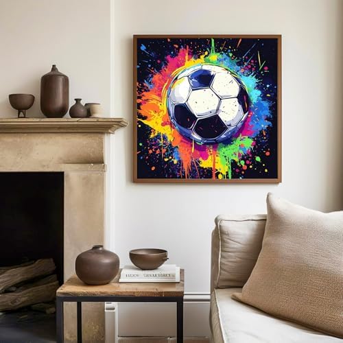 Soccer Paint by Numbers Kit for Kids, 8x8 inch - Image 3