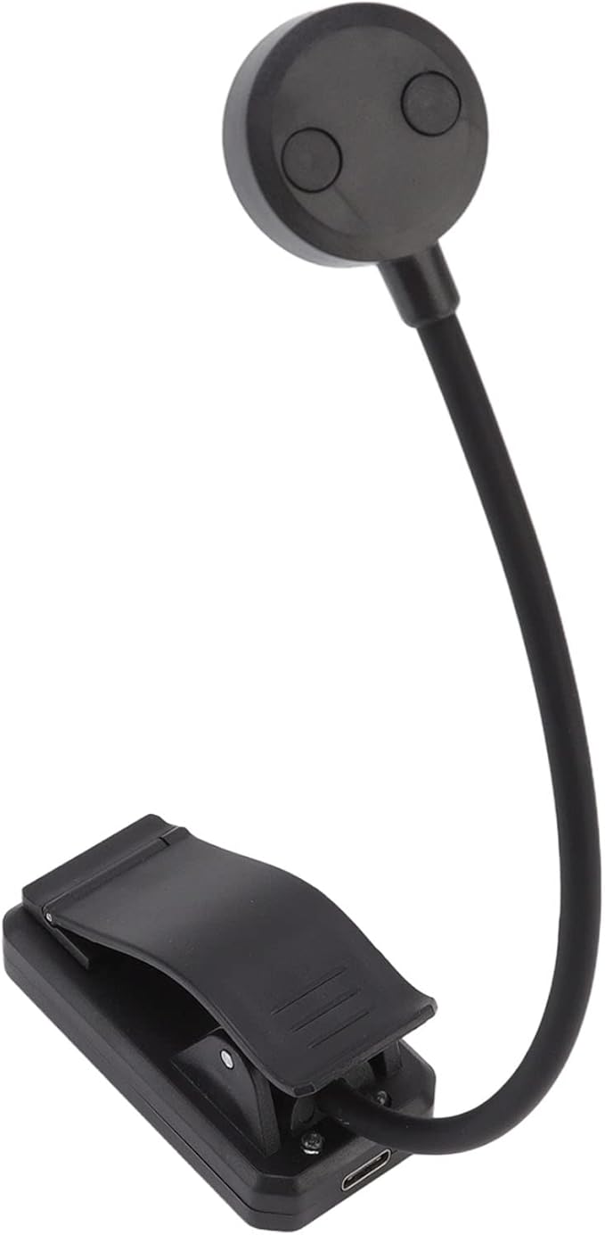 Portable USB Rechargeable Book Light, LED Desk Lamp, ClampHolder-On Reading Light with 3 Color Temperatures for Children's Room Production Display