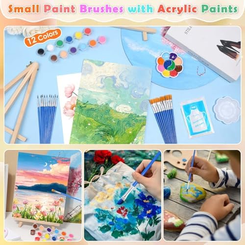 10 Pack Sip and Paint Kit for Adults Girls Night, Canvas Painting Kit - Image 3