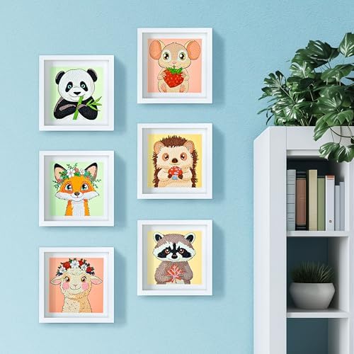 LuwoArte 6 Pack Cute Animals Diamond Art Kits for Adults Beginners - Image 4