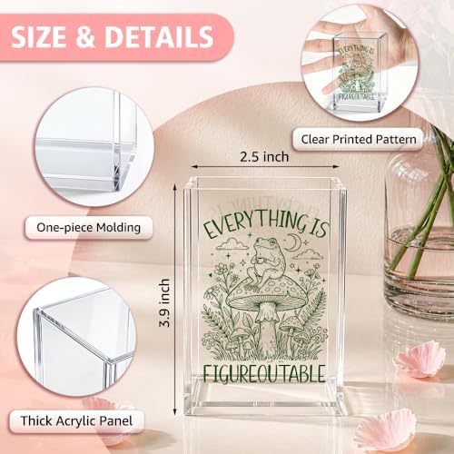 Everything Is Figureoutable Acrylic Pen Holder Cup Gifts For Women - Image 2