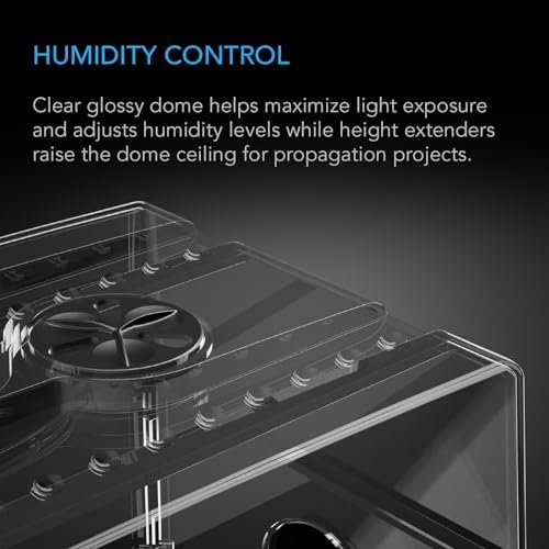 AC Infinity Humidity Dome 6x12, Heavy-Duty 3mm Seed Starter Propagation Kit - Image 4