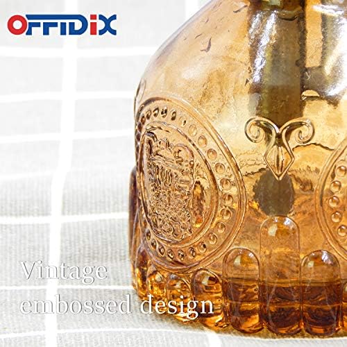 OFFIDIX Glass Watering Spray Bottle,Plant Mister Watering can Indoor with Bronze Plastic Top Pump,One Hand Glass Small Watering Can for Outdoor Indoor Garden,Cleaning Solutions and Home Decora(Brown) - Image 7