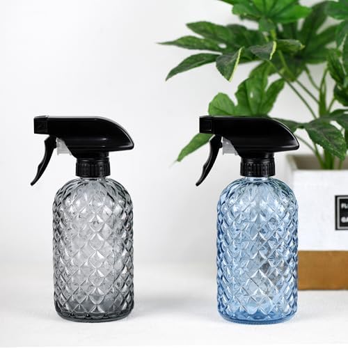 12Oz Glass Plant Spray Bottle with Black Plastic Top Pump - Image 7