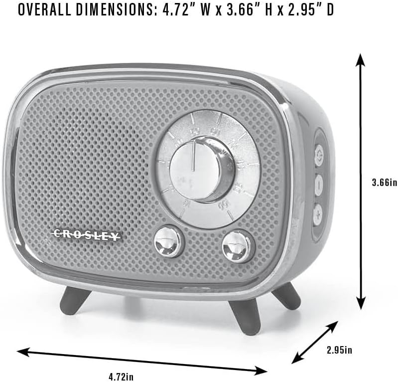 Crosley CR3039A-WH Rondo Portable Bluetooth Speaker, White - Image 6