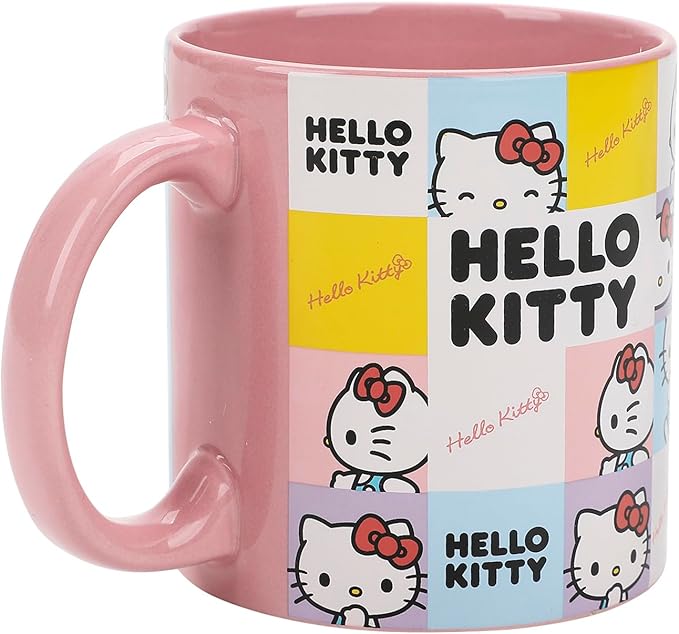 Bioworld Hello Kitty 16 Oz Pink Ceramic Mug