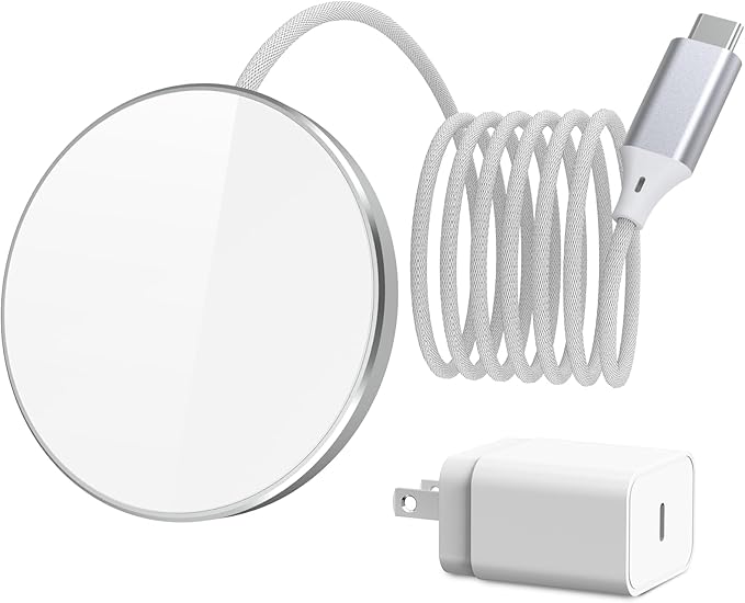 for 20W Mag Safe Charger with 25W PD Adapter - Magnetic Charger for iPhone 17/16/15/14/13/12 Series, iPhone Charging Pad for AirPods 4/3/2/Pro 2/Pro