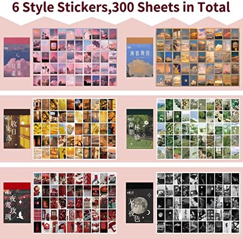 600 Pieces Washi Sticker Set, 12 Set Scrapbooking Diary Planner Album Diary Notebook, Scrapbooking Sticker Journaling Supplies for DIY Arts and Crafts Card Making Laptop Decoration - Image 4