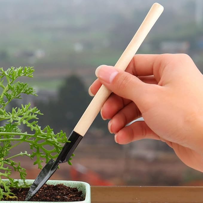 Mini Garden Tool Set, 9Pcs Transplanting Tools for Indoor & Outdoor Plant Care