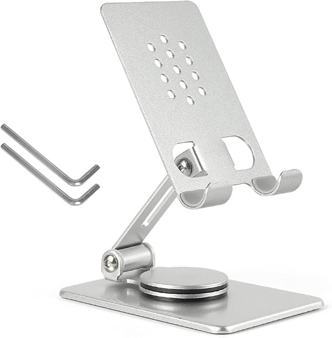 Rotating Mobile Stand Foldable Desktop Holder Adjust Holder for Devices Suitable for Work Study Travel Use Stable Stand