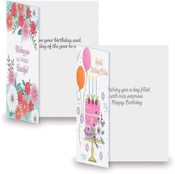 Current Thoughtful Wishes All Occasion Value Pack - 20 Cards With Envelopes, Celebration, Get Well, Sympathy, Birthday, Anniversary & Thinking of You Variety, Large 5" x 7" Assortment, 10 Design Set