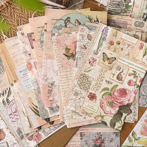 400PCS Vintage Scrapbook Paper Journaling Scrapbooking Supplies Kit Aesthetic Decorative Craft Paper Assorted for Bullet Junk Journals Card Making Craft DIY, Past Stories - Image 4