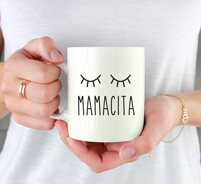 Andaz Press Mother's Day 11oz. Ceramic Coffee Tea Mug Gift for Mom, Mamacita, 1-Pack, Birthday Christmas Gift Ideas