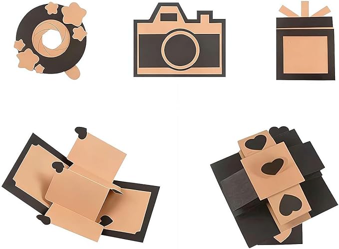 DIY Photo Album Cards, Interactive Photos Decorations Kit, DIY Decorating Photo Album Scrapbook, Memory Book for Wedding, Anniversary, Birthday, Christmas