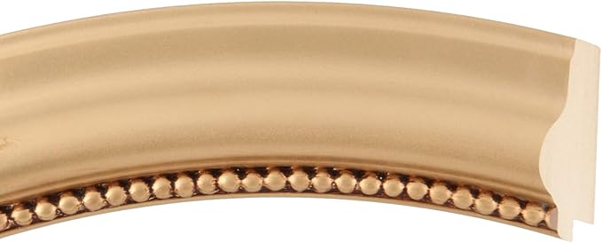 OVALCREST Oval Beveled Wall Mirror for Home Decor - Heritage Style - Gold Spray - 17x21 Outside Dimensions